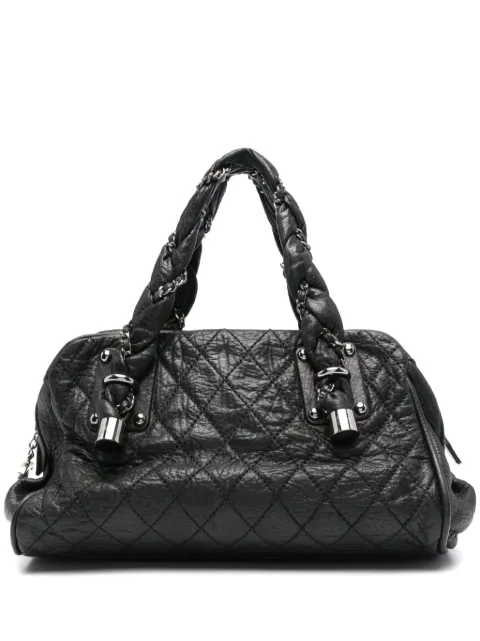 CHANEL Pre-Owned 2006-2008 quilted tote bag Black CH2400EH