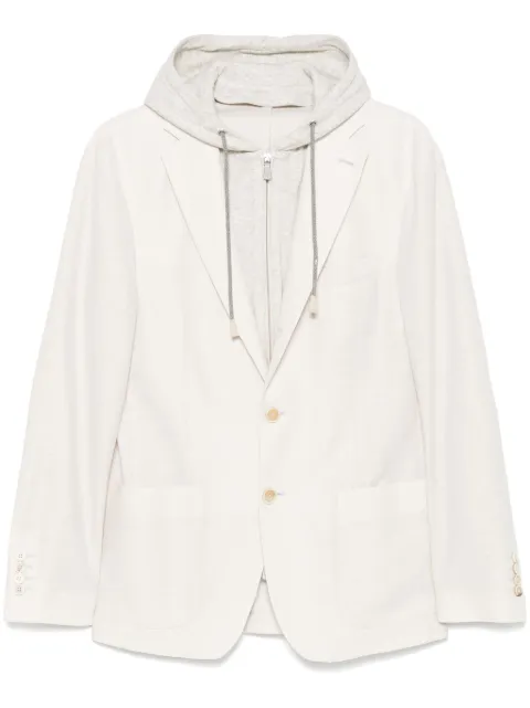 Eleventy layered blazer Neutrals K70GIAK07BTCCTES0K245