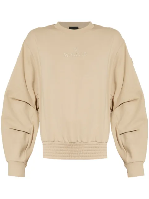 Moncler logo-embroidered sweatshirt Neutrals K10938G00006809KR