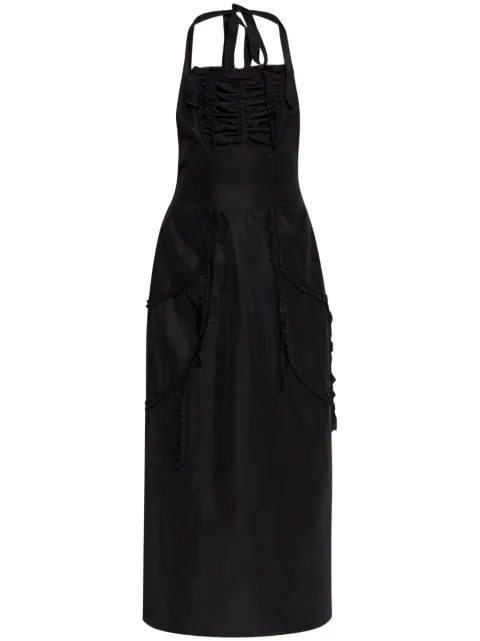 Maison Margiela ruffled apron top Black S51TH0091M35381