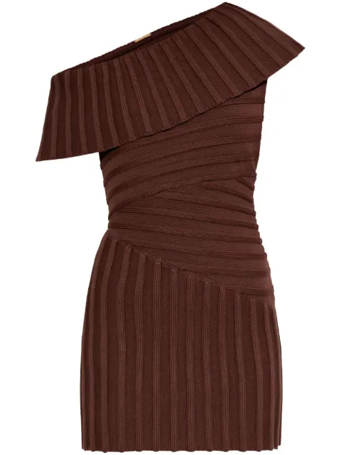 Cult Gaia one-shoulder mini dress Brown KD3754YC1553
