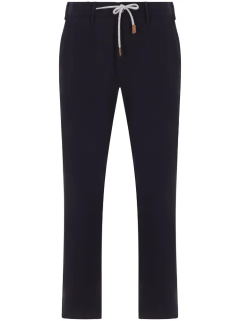 Eleventy drawstring-waist trousers Blue X75PANB21TES0A053