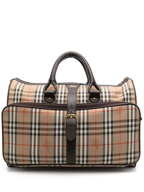 Burberry Pre-Owned 1990s Check-print travel bag Neutrals BU980EB