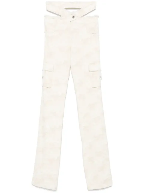 Off-White belted camouflage-pattern trousers Neutrals OWCA18RZ25FAB0011700
