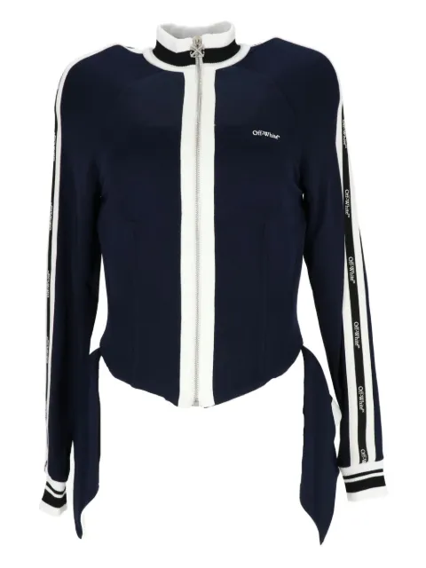 Off-White zip-up sweatshirt Blue OWBD007Z25JER0014901