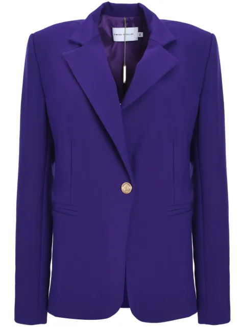SIMONA CORSELLINI single-breasted blazer Purple A24CPGI00102TCAD0021