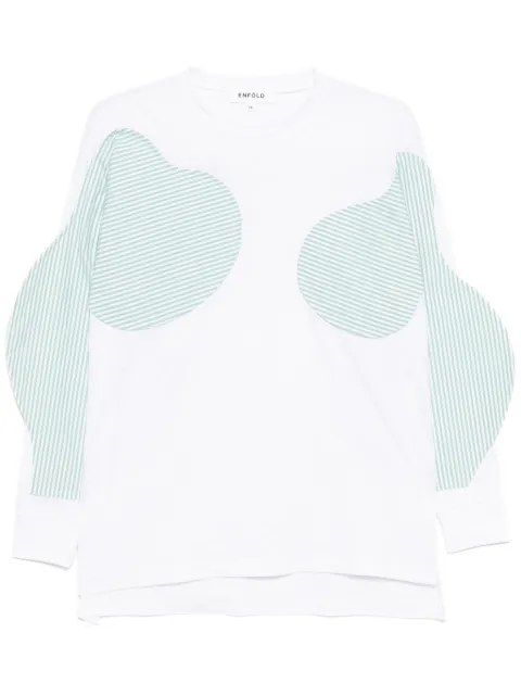 Enföld patchwork T-shirt White 300IS4800911
