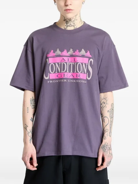 Nike graphic-print crew-neck T-shirt Purple FZ6702