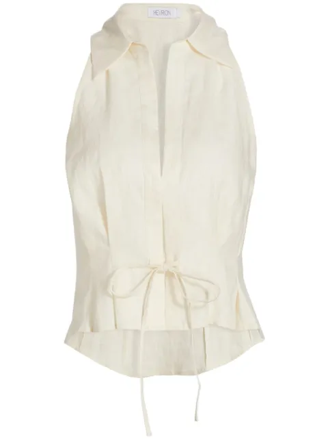 HEVRON Sloan vest Neutrals HTP0463IVORY