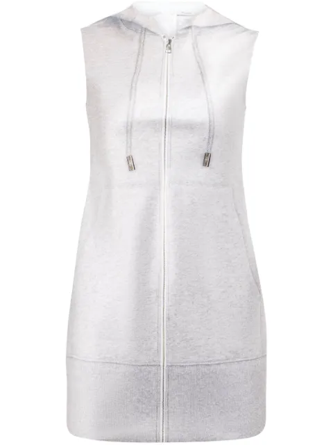 JW Anderson zipped hoodie mini dress Grey DR0479PG1777