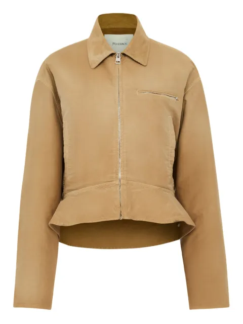 JW Anderson flared-hem jacket Neutrals JK0380PG1759