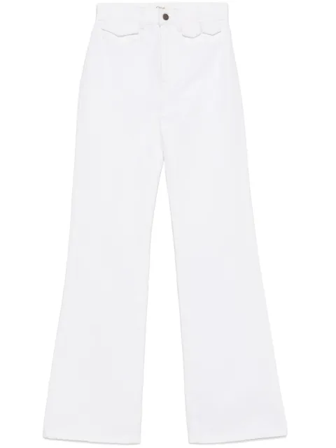 Chloé high-waisted flare jeans White CH25UDP03150