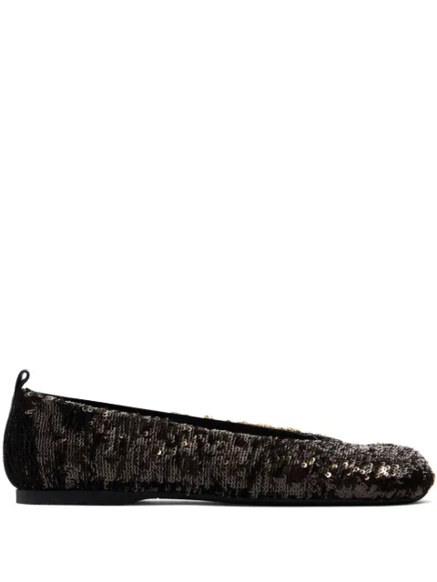 JW Anderson sequinned ballerina flats Black BL0034FA0424