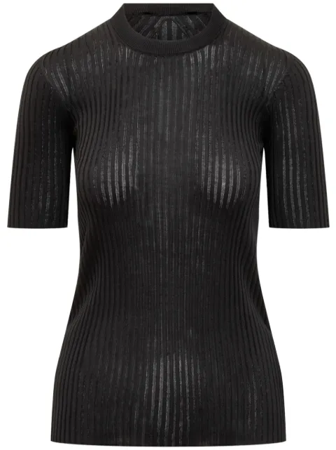 Jil Sander ribbed T-shirt Black J04GC0103J16137