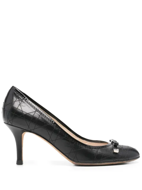 Christian Dior Pre-Owned 2010s 75mm leather pumps Black CD450DW