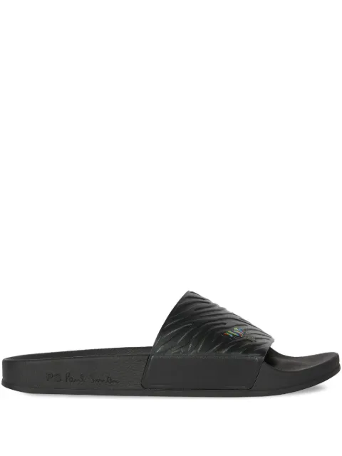 PS Paul Smith zebra-embossed slides Black M2SZED01PRUB