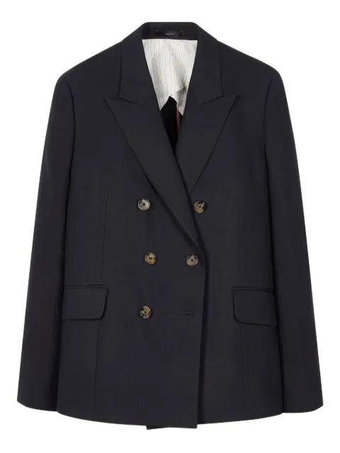 Paul Smith double-breasted buttoned blazer Black W1R369JBP01427