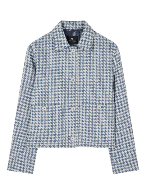 PS Paul Smith houndstooth-pattern jacket Blue W2R298JCP31259