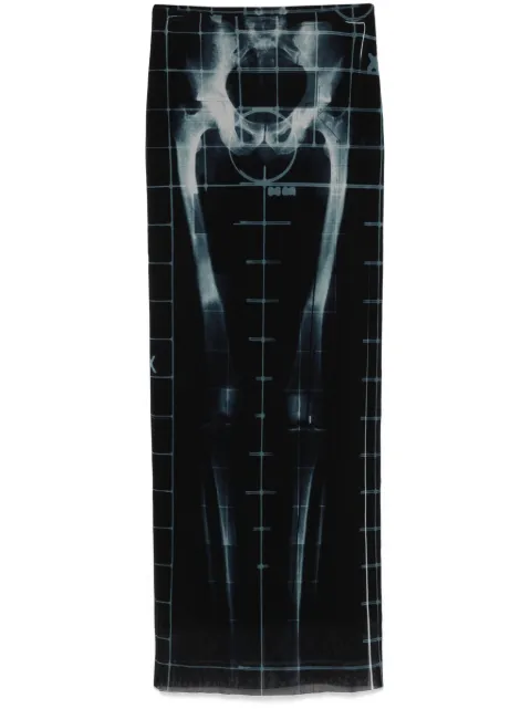 Jean Paul Gaultier X-Ray maxi skirt Black 2533FJU144T580005956