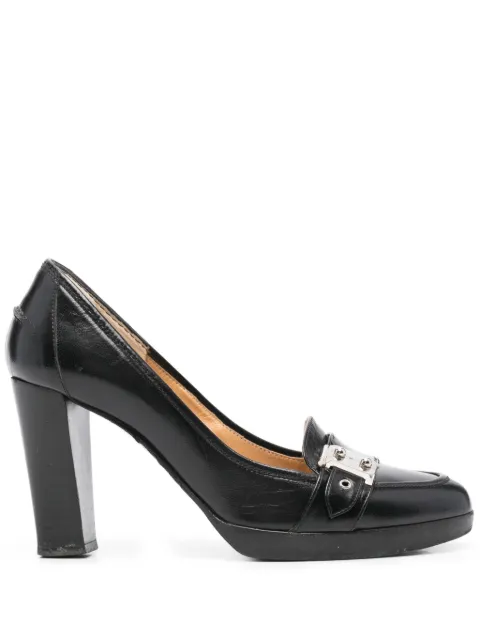 Hermès Pre-Owned 2000s 90mm leather pumps Black HE450DZ