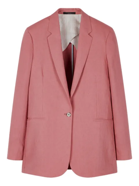 Paul Smith single-button wool blazer Pink W1R254JCP01427