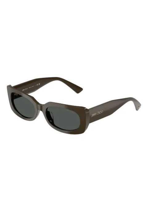 Jimmy Choo Eyewear Emeline rectangle-frame sunglasses Green JC5029U
