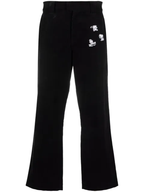 Soulland x Peanuts patches trousers Black FAWNE45A