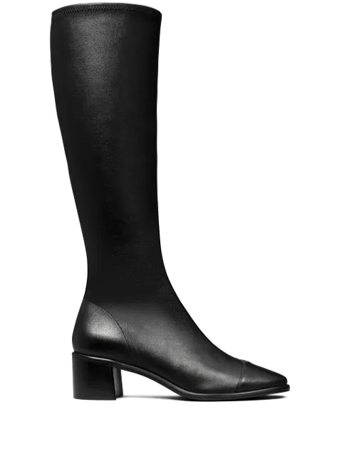 Tory Burch cap-toe knee-high boots Black 157824