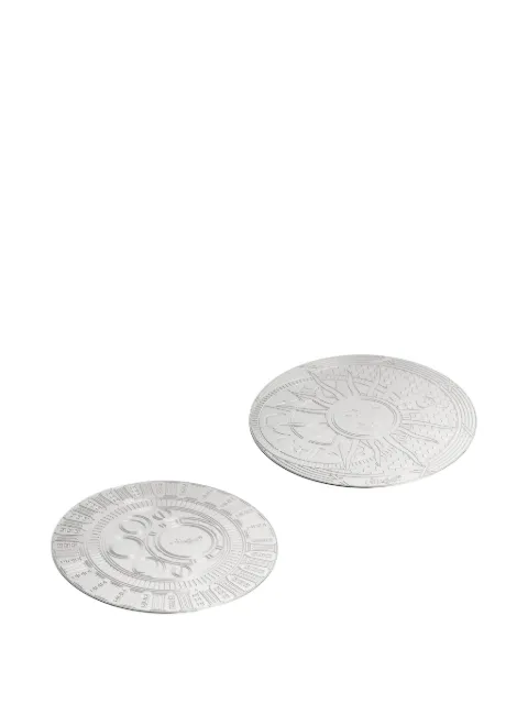 Christofle Rêve Cosmique coasters (set of two) Silver 3570660537194