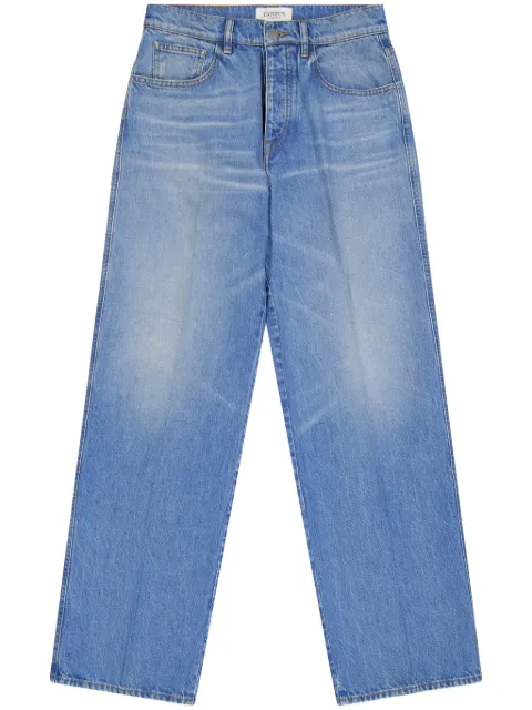 Laneus Gabardine baggy jeans Blue S5LAMADP248