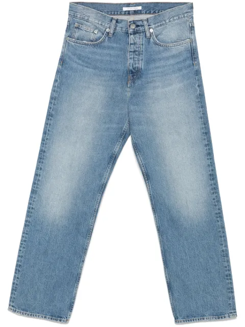 Sunflower Straight Twist logo-patch jeans Blue 5117