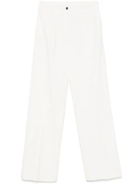 Nº21 pleated trousers White B0115113