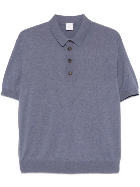 Eleventy fine-knit polo shirt Blue K76POLK03MAG0K007