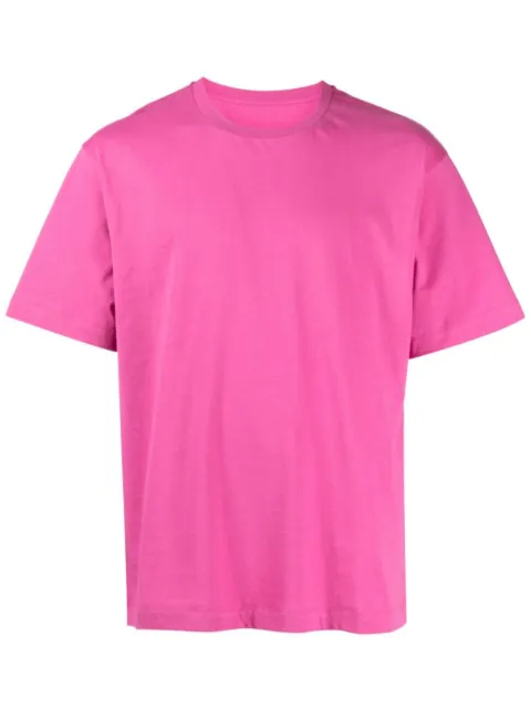 Rabanne logo-print t-shirt Pink 22EJTF026CO0237