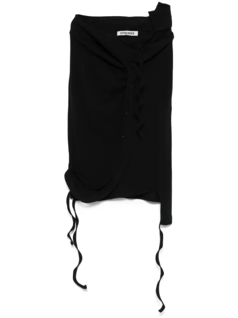 Ottolinger fine-ribbed mini skirt Black 10430010401