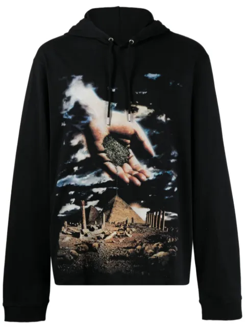 Rabanne x Kimura Tsunehisa graphic-print hoodie Black 22EJTW048CO0459