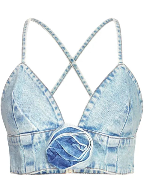 LIU JO denim top Blue UA5102D0239
