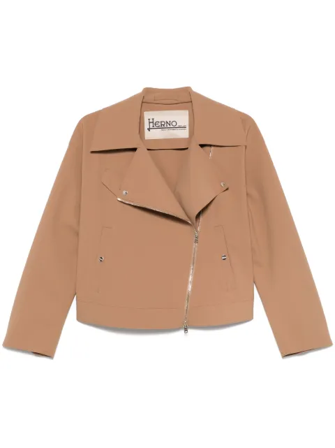 Herno jersey biker jacket Brown GI000269D13455S