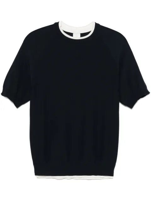 Eleventy honeycomb-knit T-shirt Blue K76MAGK59MAG0K025