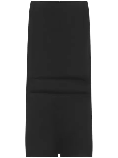 HELIOT EMIL Haematite midi skirt Black PRESS25W12044