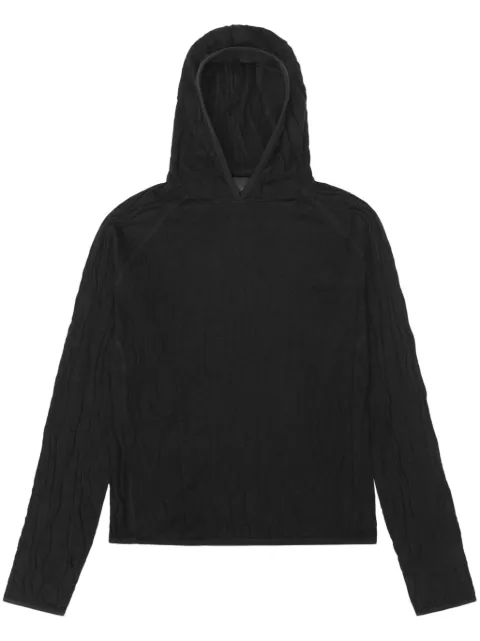 HELIOT EMIL Sortsol hoodie Black PRESS25M07070