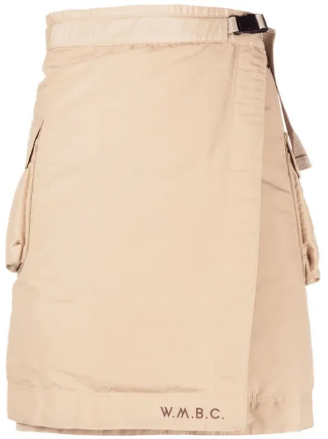 White Mountaineering wrap cargo shorts Neutrals PF22CD2373506
