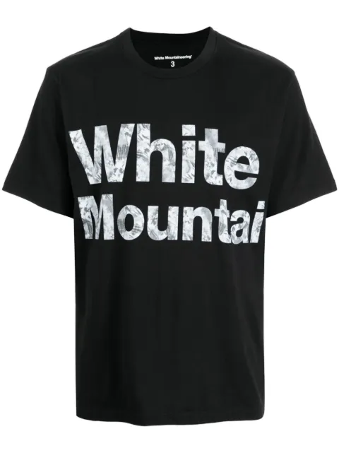 White Mountaineering logo-print T-shirt Black WM2182519