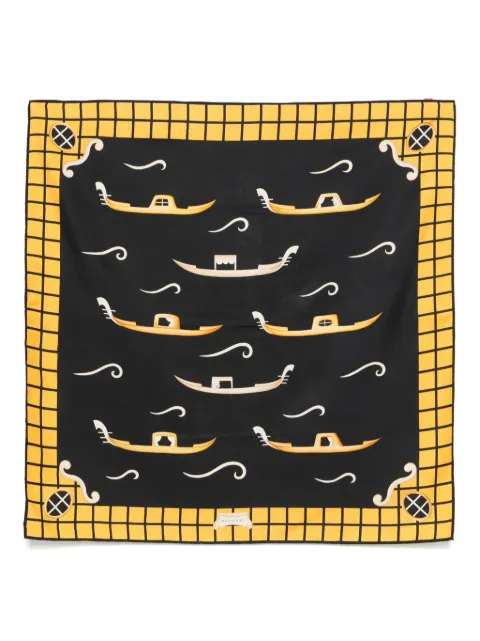 Bvlgari Pre-Owned 2000s silk scarf Blue BU450DG