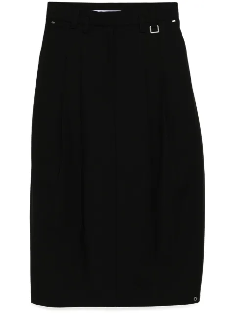 TEAM WANG design Choices pleated skirt Black TWFW24C203