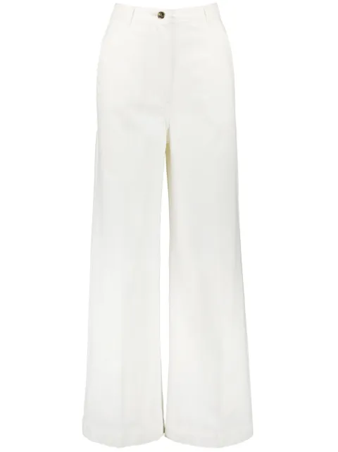 Yves Salomon wide-leg jeans White 25EYP039XXDECO
