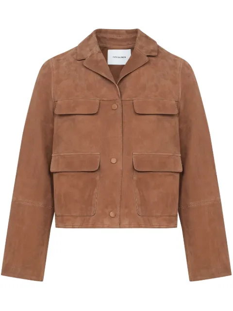 Yves Salomon suede jacket Brown 24EYV22052AVXX