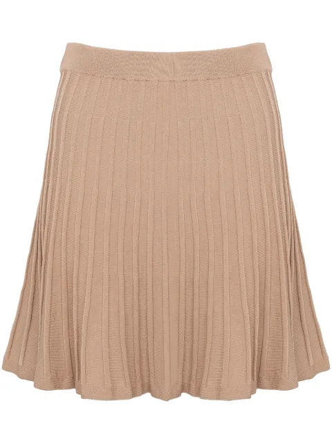 Yves Salomon mini pleated skirt Neutrals 23EYJ50339MSPW