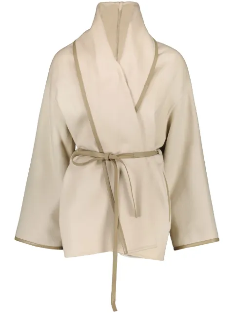Yves Salomon double-sided jacket Neutrals 25EYV02075CATL