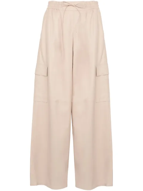 Yves Salomon leather trousers Neutrals 24WYP201XXAPAR